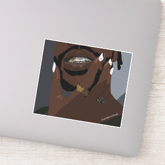 Sticker Art de couple noir (Amour noir)