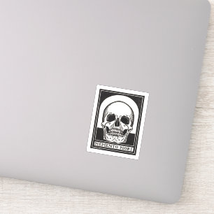 Sticker Art de crâne Memento Mori