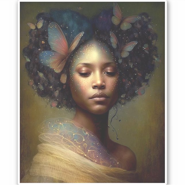 Sticker Art de la déesse noire (Devant)