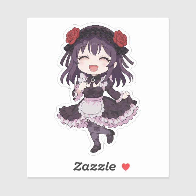 Sticker Art de poupée cosplay Chibi Shizuku-tan (Feuille)