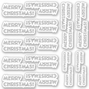 Sticker Art Déco Inspiré "JOUEZ À NOËL !"Autocollants