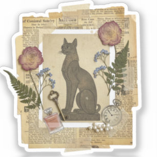 Sticker Art élégant de collage Ukiyoe – Beauté vintage JP