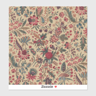 Sticker Art floral de la tapisserie