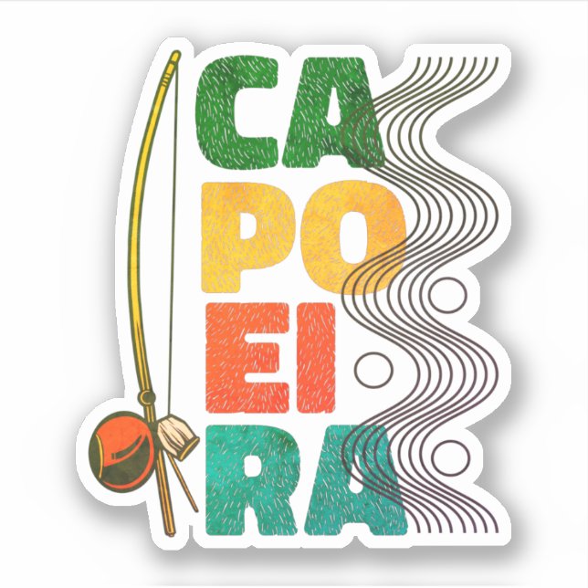Sticker Art martial brésilien Capoeira  (Devant)