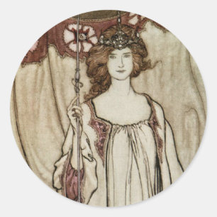 Sticker Art Nouveau Mab Fairies