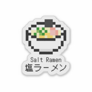 Sticker Art Pixel Retro Ramen