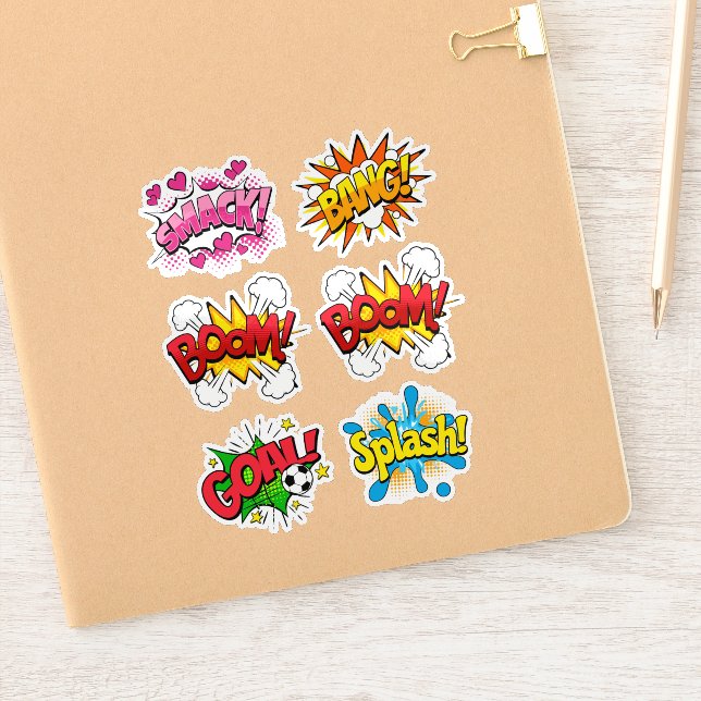 Sticker Art Pop Comic Retro (Carnet)