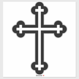 Sticker Art symbolique chrétien moderne et minimaliste de 