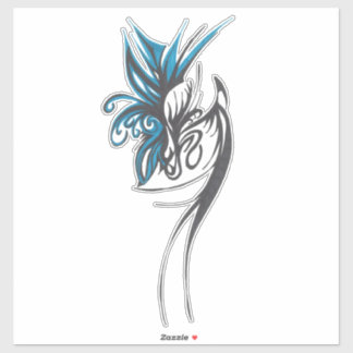 Sticker Art tribal abstrait coloré fantaisiste