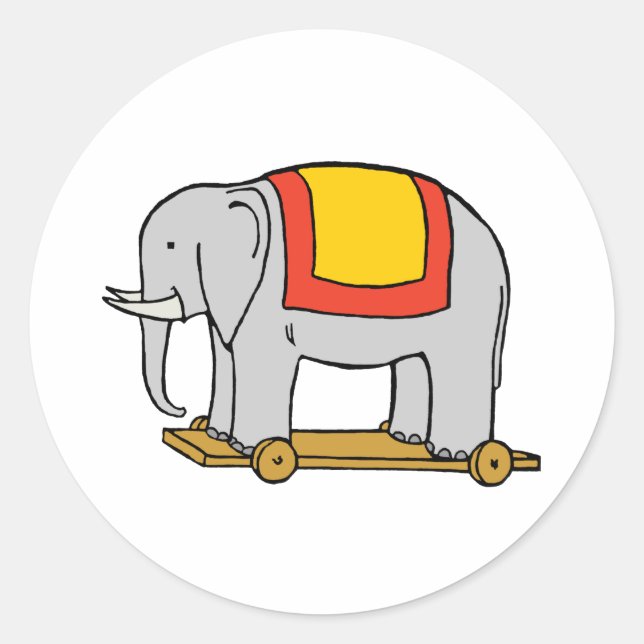 Sticker Art Vintage Toy Elephant (Devant)