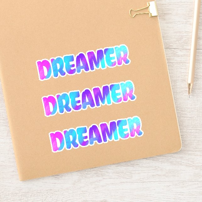 Sticker Art Word de Dreamer coloré (Carnet)