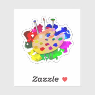 Sticker Artiste Palette Artiste