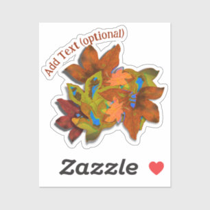 Sticker Artsy Fall Leaves