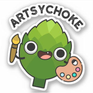 Sticker Artsychoke Funny Veggie Artichoke