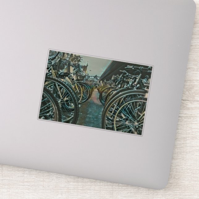 Sticker artwork cyclable vintage (Détail)