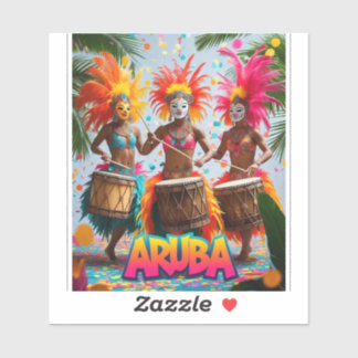 Sticker Aruba est l'heure de fêter