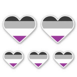 Sticker Asexual Pride Heart