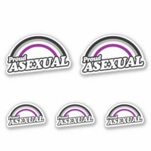 Sticker Asexuel et fier