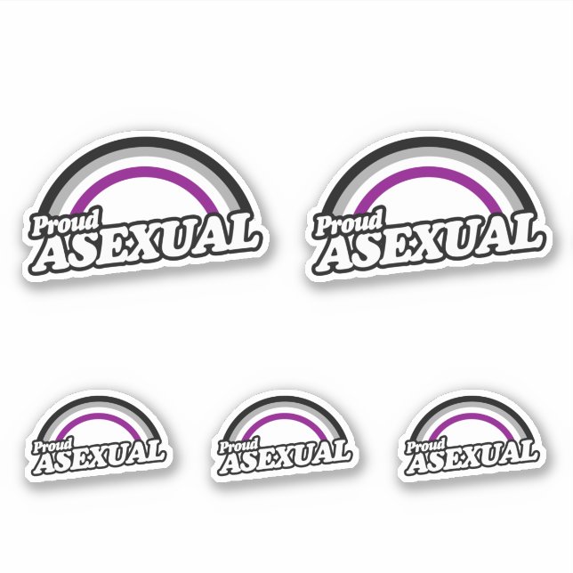 Sticker Asexuel et Fier (Devant)