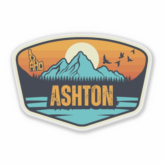 Sticker Ashton, Idaho (Devant)