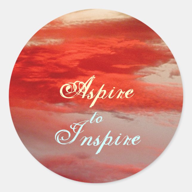 Sticker "Aspire à inspirer" (Devant)