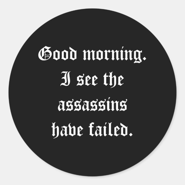 Sticker Assassins (Devant)