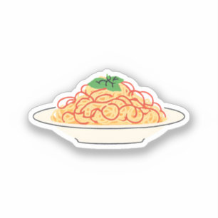 Sticker Assiette de spaghetti