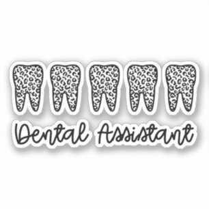 Sticker Assistant dentaire   Cadeaux pour dentiste adjoint