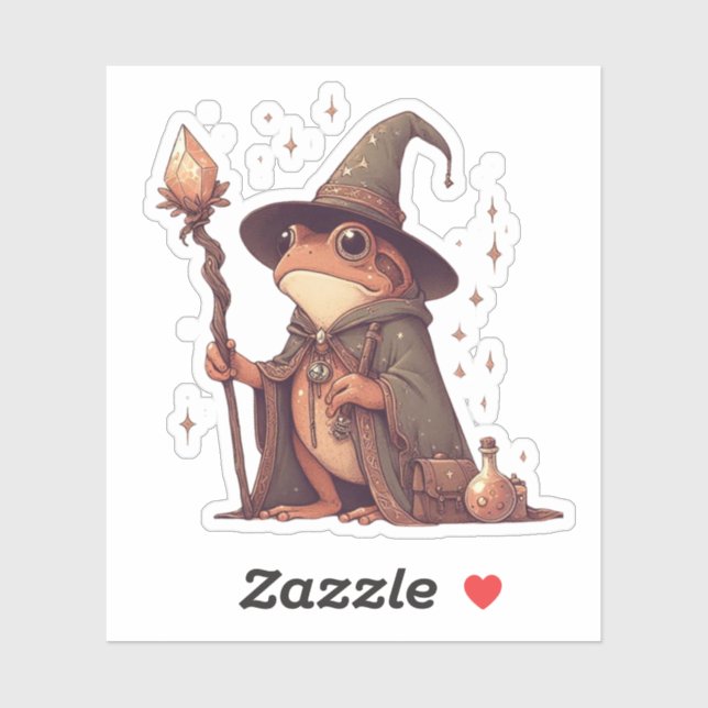 Sticker Assistant Grenouille magique (Feuille)