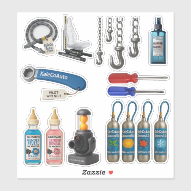 Sticker Assortiment de produits 3 (Feuille)