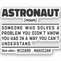 Astronaut Noun Définition Spaceflight Drôle Dire