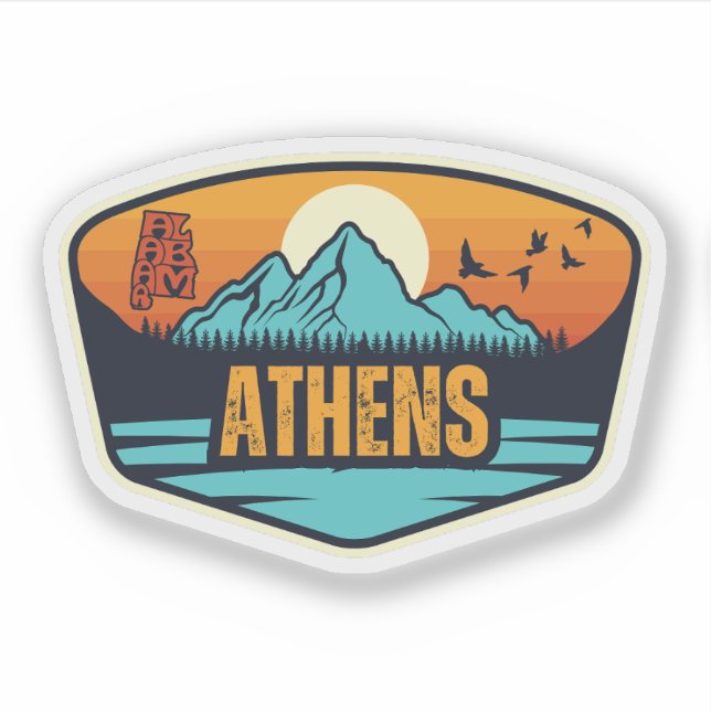 Sticker Athènes, Alabama  (Devant)