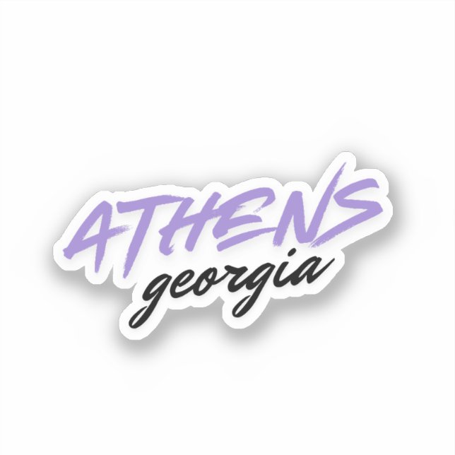 Sticker Athens Géorgie (Recto)