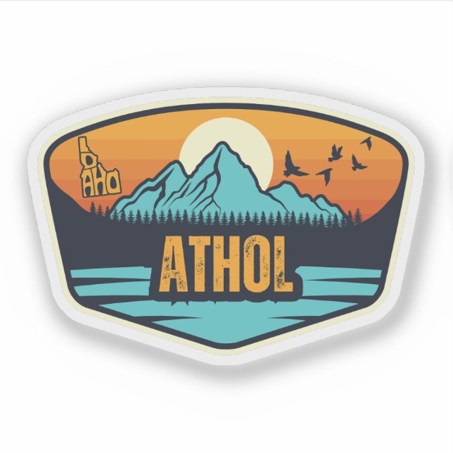 Sticker Athol, Idaho (Devant)