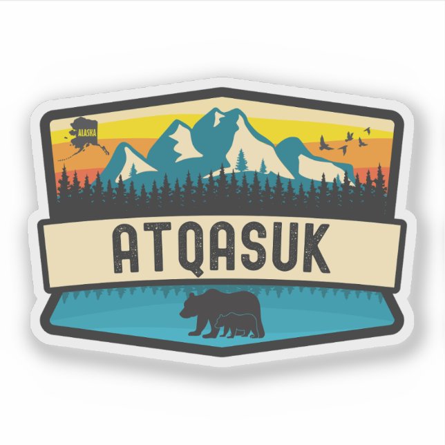 Sticker Atqasuk, Alaska (Devant)