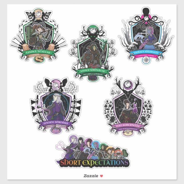 Sticker Attentes courtes (Feuille)