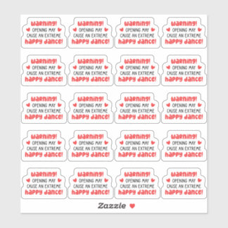 Sticker Attention! L'Ouverture Peut Provoquer Une Danse Ex