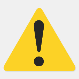 Sticker Attention Sticker Exclamation Équipement d