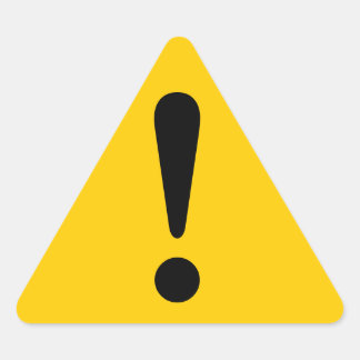 Sticker Attention Sticker Exclamation Équipement d
