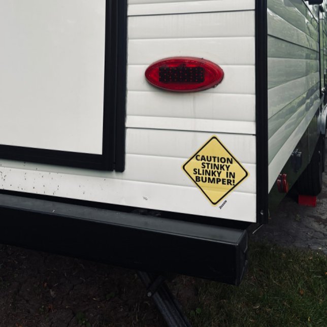 Sticker Attention Stinky Slinky dans Bumper! (Créateur téléchargé)