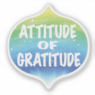 Sticker Attitude de la gratitude Inspirationnelle Dire