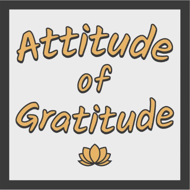 Sticker Attitude of Gratitude (Devant)