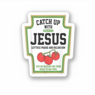 Sticker Attraper Jésus Échappe Avec Jésus