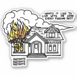 Sticker Au coeur de la mort