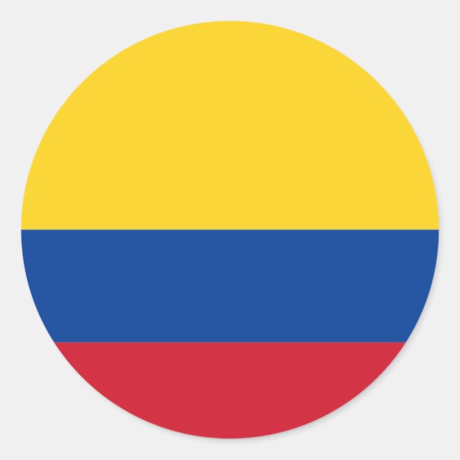 Sticker au drapeau de la Colombie (Devant)