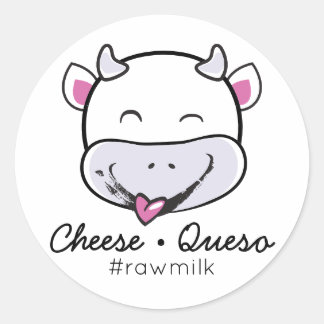 Sticker au lait cru Queso au fromage