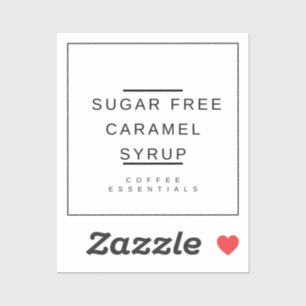Sticker au sirop de caramel