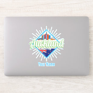 Sticker Auckland Nouvelle-Zélande skyline rétro vintage