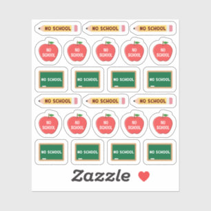 Sticker Aucun calendrier de suivi de jour d'arrêt du plani