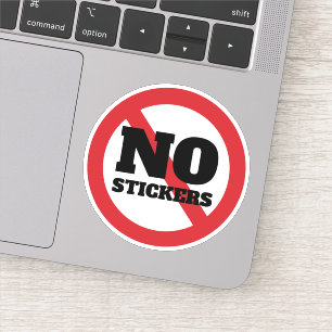 STICKER AUCUN SIGNE D'AUTOCOLLANTS